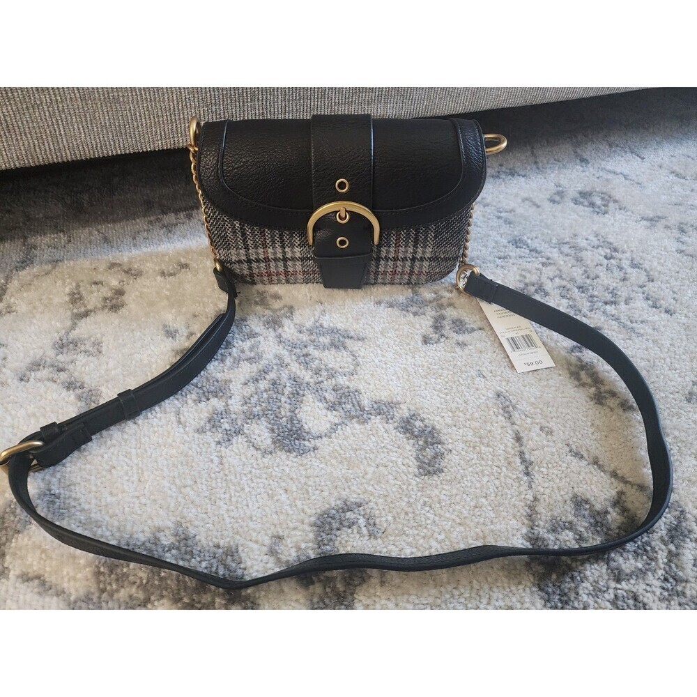NEW Rosetti HUDSON Plaid Crossbody Bag Buckle  Inner Pockets Women